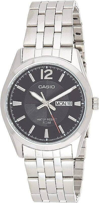 

Casio Dress Watch Analog Display Quartz For Men Mtp-1335D-1AVDF, Silver Band