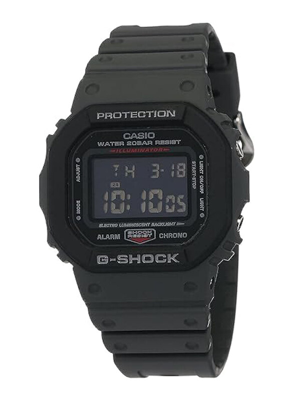 

Casio G-Shock Digital Watch for Men with Resin Band, Water Resistant, DW-5610SU-8DR (G1016), Black