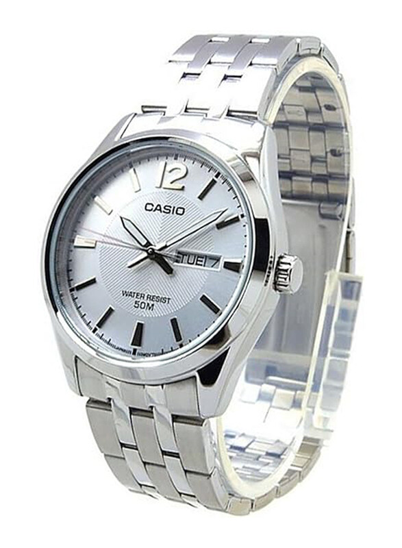 

Casio Analog Watch for Men with Stainless Steel Band, Water Resistant, MTP-1335D-7A, Silver