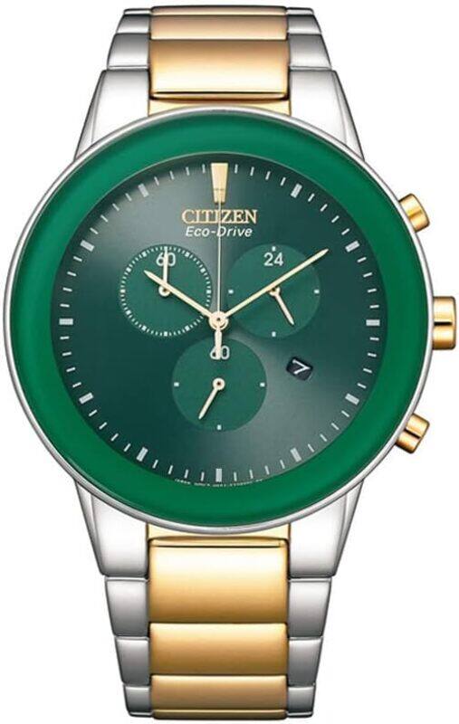 

CITIZEN Unisex Eco-Drive Gents Watch Green Dial - At2244-84X 43Mm Green