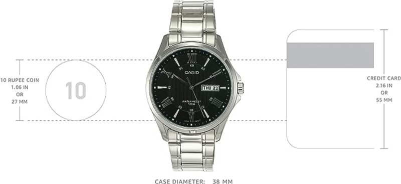 Casio Casual Watch Analog Display for Men MTP-1384D-1AVDF