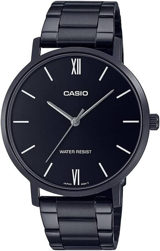 

Casio Black Dial Stainless Steel Analog MTP-VT01B-1B Men's Watch