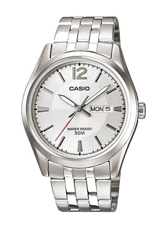 

Casio Analog Watch for Men with Stainless Steel Band, Water Resistant, MTP-1335D-7AVDF, Silver