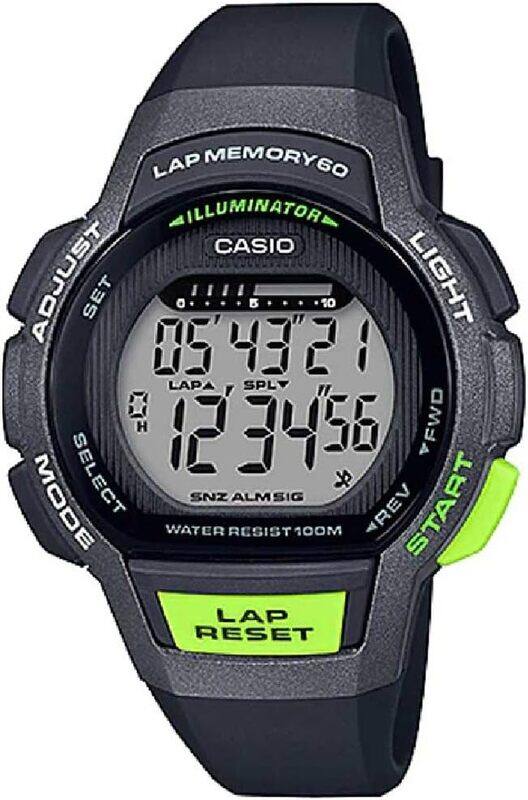 

Casio Digital Watch for Men with Resin Band, Water Resistant, LWS-1000H-1AVDF, Black-Grey