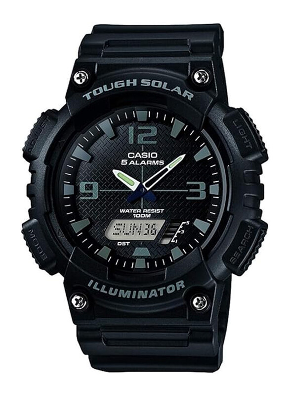 

Casio Analog + Digital Quartz Watch for Men with Resin Band, Water Resistant, AQ-S810W-1A2VEF, Black