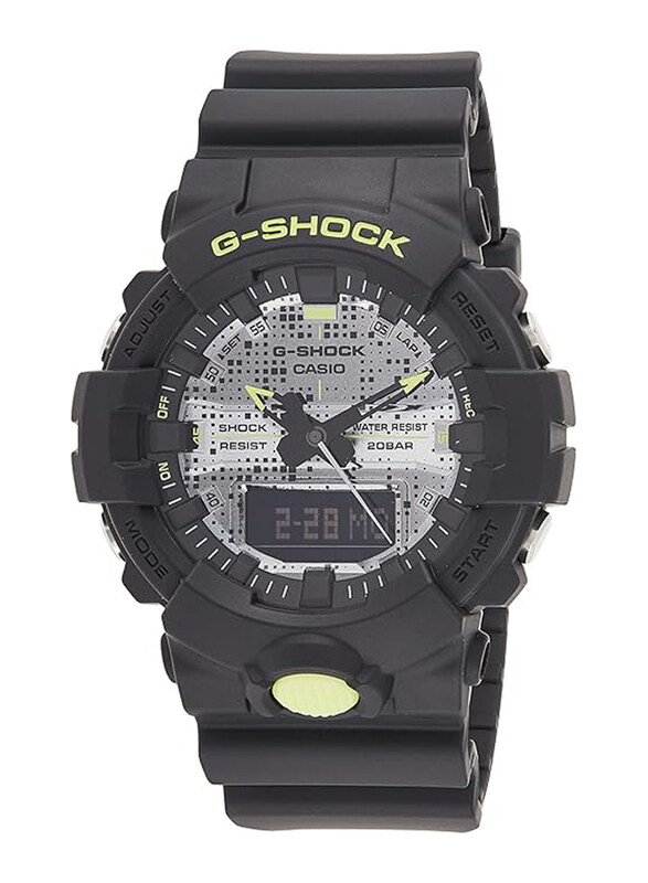 

Casio G-Shock Analog + Digital Watch for Men with Plastic Band, Water Resistant, GA-800DC-1ADR, Black