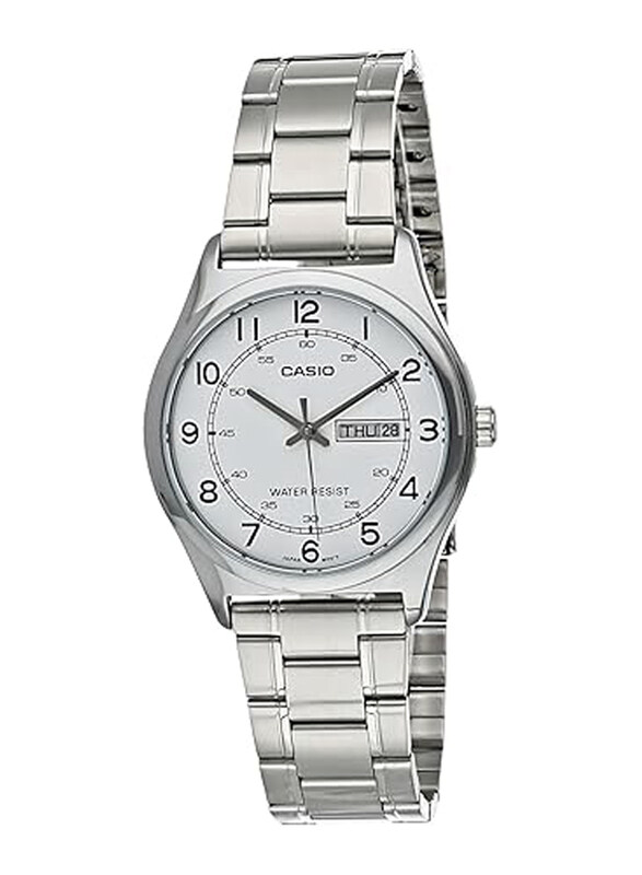 

Casio Analog Quartz Watch for Men with Stainless Steel Band, Water Resistant, MTP-V006D-7B2UDF, Silver