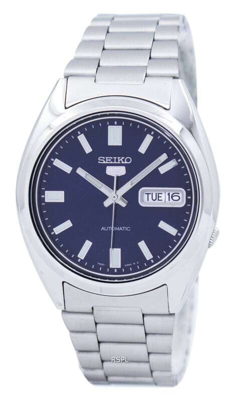 Seiko Automatic Analog Watch for Men with Stainless Steel Band, Water Resistant, SNXS77K, Silver-Grey