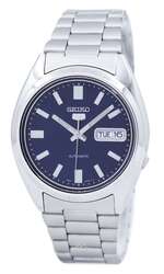Seiko Automatic Analog Watch for Men with Stainless Steel Band, Water Resistant, SNXS77K, Silver-Grey