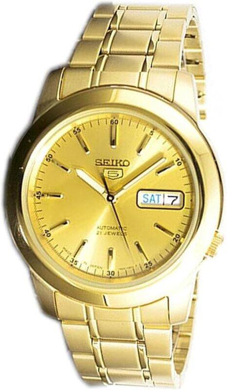 

Seiko Men's Seiko 5 Automatic Watch with Analog Display and Stainless Steel Strap SNKE56J1