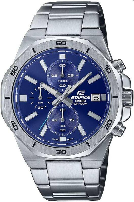 

Casio Edifice Men's Watch - EFV-640D-2AVUDF Blue Dial, Silver Band