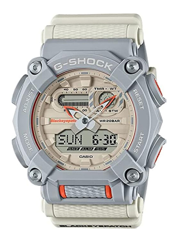 

Casio G-Shock Analog + Digital Watch for Men with Resin Band, Water Resistant, GA-900BEP-8ADR, Beige-Beige