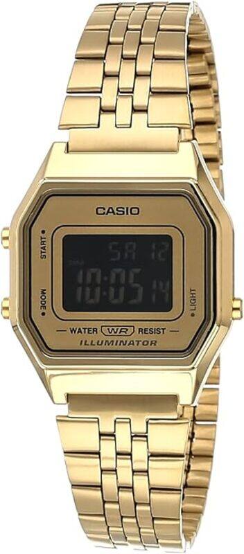 

Casio Digital Watch with Stainless Steel GOLD Band