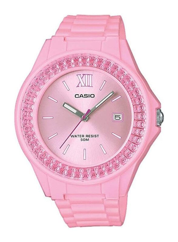 

Casio Analog Watch for Women with Resin Band, Water Resistant, LX-500H-4E2VEF, Pink