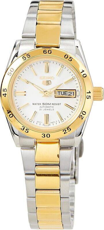 

Seiko Womens Quartz Wrist Watch, Analog and Stainless Steel- SYMG42K1