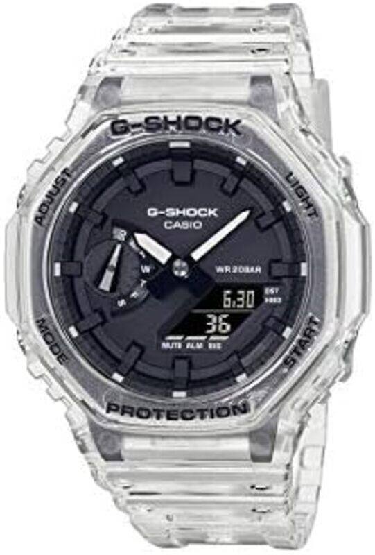 

Casio G-SHOCK GA2100SKE-7A Mens Transparent Clear Analog Digital Watch with Transparent Clear Band