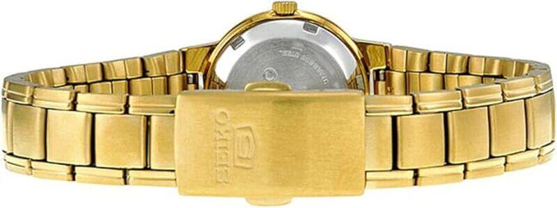 Seiko Women's SYME46K1 Seiko 5 Automatic Gold Dial Gold-Tone Stainless Steel Watch