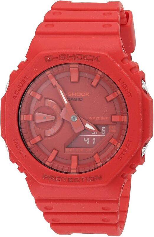 

Casio G-Shock Men's Analog-Digital Quartz Watch Red Band Red Dial