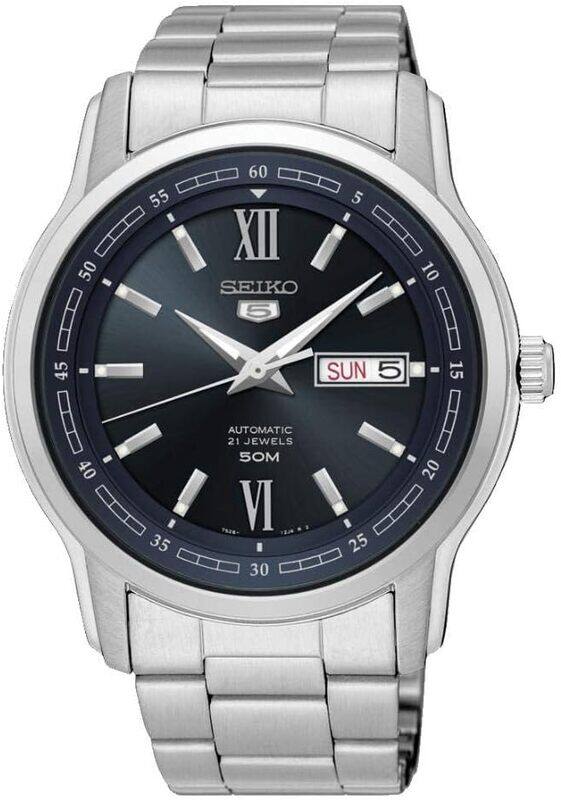 

Seiko Stainless Steel Analog Blue Dial Men's Watch-Snkp17K1