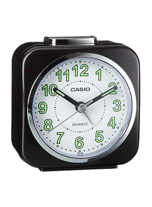 

Casio Collection Wake Up Timer Digital Alarm Clock, White/Black