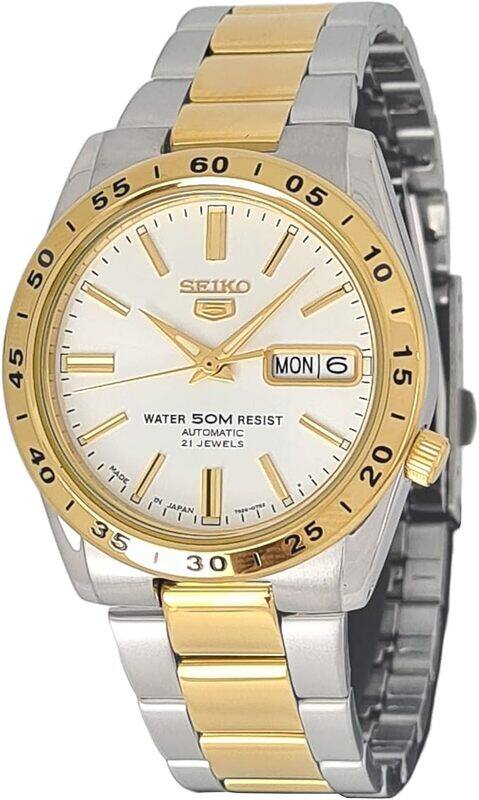 

Seiko Men's Automatic Watch With Analog Display And Stainless Steel Strap Snke04J1, Silver