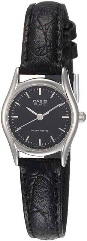 

Casio Womens Quartz Watch, Analog Display and Leather Strap