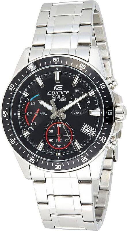 

Casio Mens Quartz Watch, Chronograph Display and Stainless Steel Strap