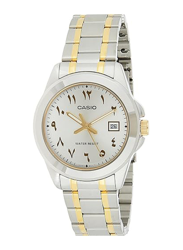 

Casio Analog Watch for Men with Stainless Steel Band, Water Resistant, MTP-1215SG-7B3DF, Gold/Silver