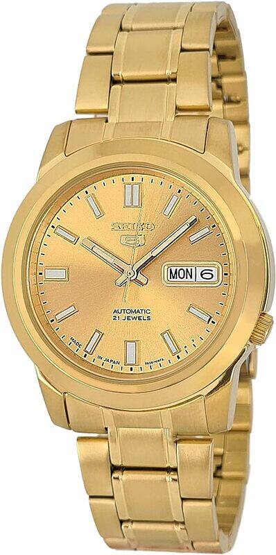 

Seiko Men Gold Dial Stainless Steel Band Watch - SKKK20J1