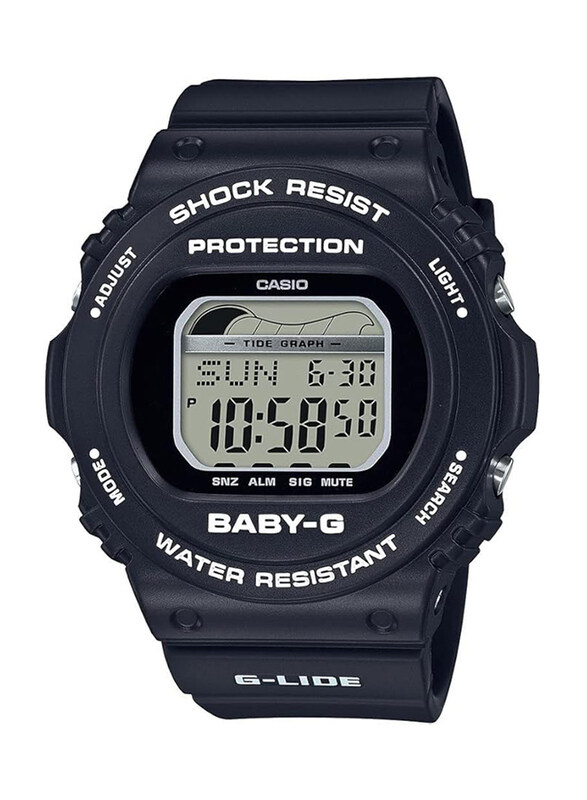 

Casio Baby-G Digital Watch for Men with Resin Band, Water Resistant, BLX-570-1DR, Black-Grey