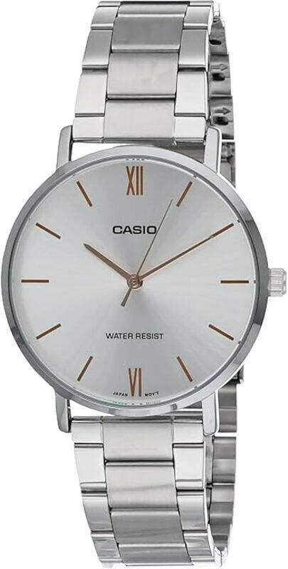 

Casio Silver Dial Stainless Steel Analog MTP-VT01D-7B Men's Watch