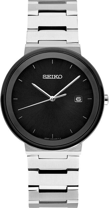 

Seiko Essentials Quartz Black Dial Mens Watch SUR485