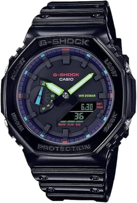 

Casio G-Shock Watch - GA-2100RGB-1ADR Black Dial, Black Band