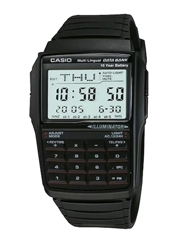 

Casio Vintage Series Digital Watch for Men with Resin Band, Water Resistant, DBC-32-1ADF, Black