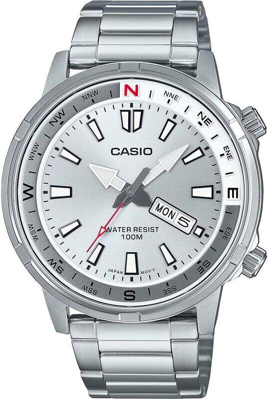 

Casio Men's Analog Sporty Stainless Steel Band Watch MTD130D-7A MTD ...