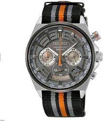 Seiko Watch, Gray, Cinturino in Nylon SSB403P1