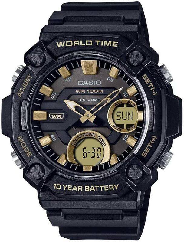 

NEW CASIO Quartz STANDARD AEQ-120W-9A Men Analog Digital Black