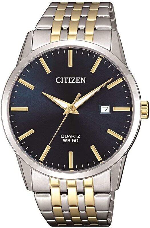 

Citizen Analog Watch for Men with Stainless Steel Band, Water Resistant, BI5006-81L, Silver/Gold-Blue