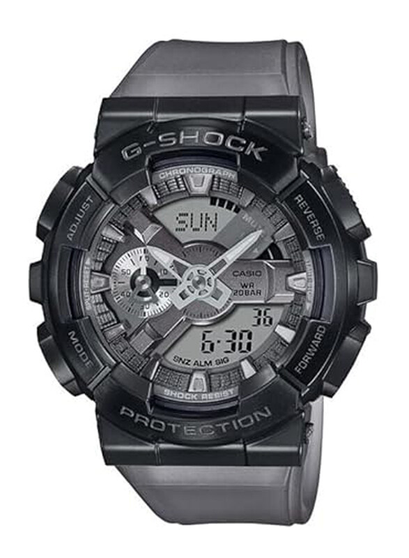 

Casio G-Shock Analog + Digital Watch for Men with Resin Band, Water Resistant, GM-110MF-1ADR, Black