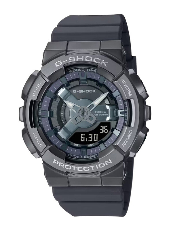 

Casio G-Shock Analog + Digital Watch for Women with Resin Band, Water Resistant, GM-S110B-8ADR, Grey