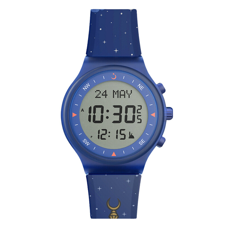 

AL FAJR Makkah watch Blue Band WY-16