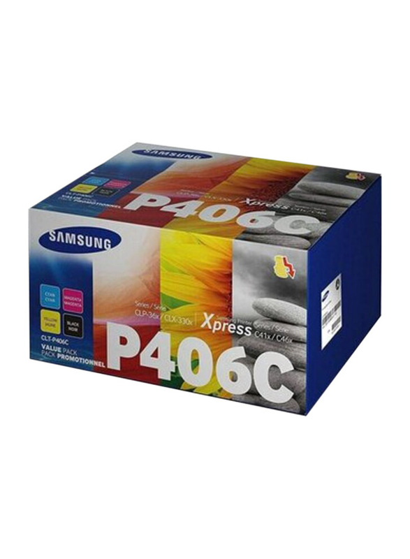 Samsung P406C 4 Color Laser Toner Cartridge Set