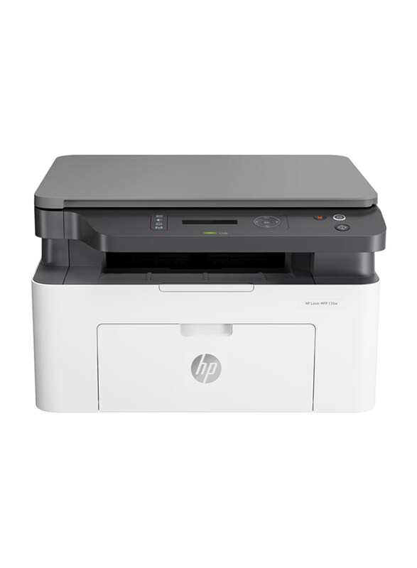 

HP Mono MFP 135W Laser Printer, 4ZB83A, White/Black