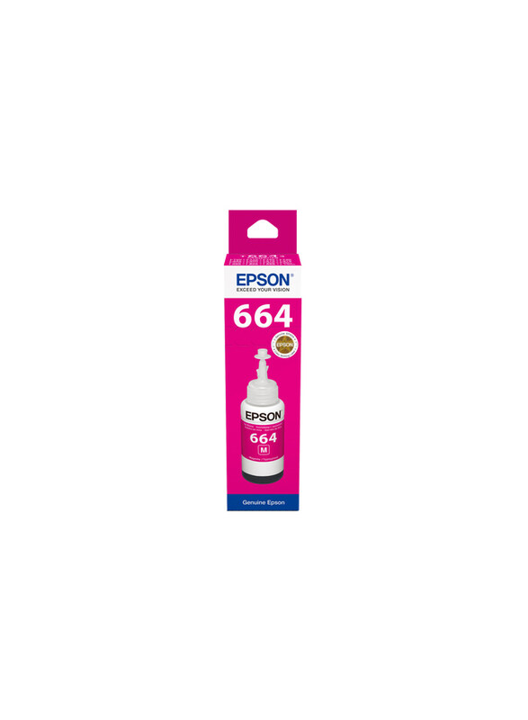 

Epson T6643 Magenta Ecotank Original Refill Ink Bottle, 70ml
