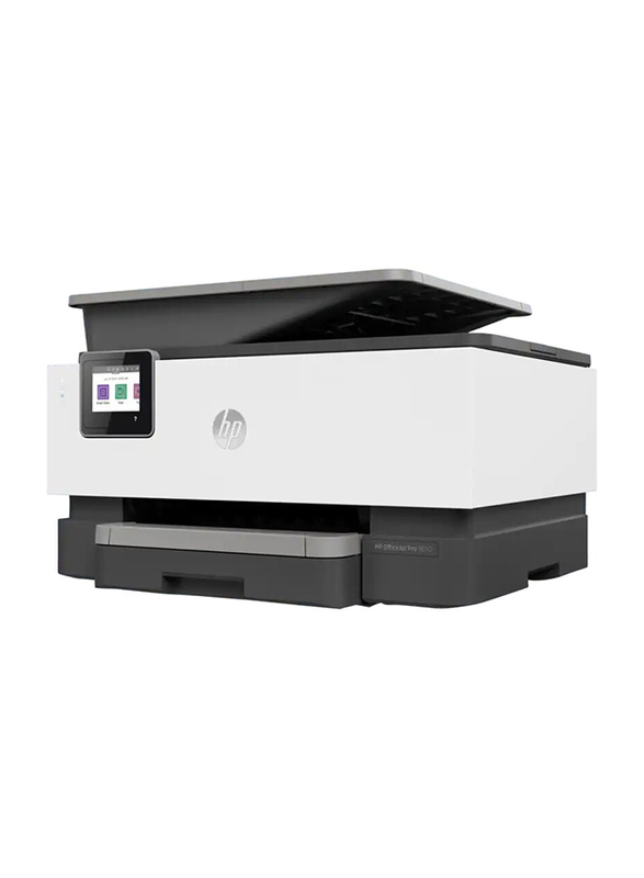 HP OfficeJet Pro 9010 Wireless All-In-One Printer, 3UK83B, White/Grey