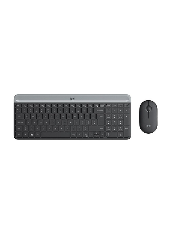 

Logitech MK470 Slim Wireless English Keyboard and Mouse Combo Set, 920-009204, Graphite
