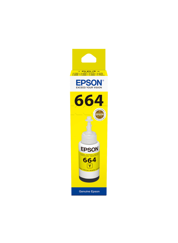 Epson T6644 Yellow Ecotank Ink Bottle, 70ml