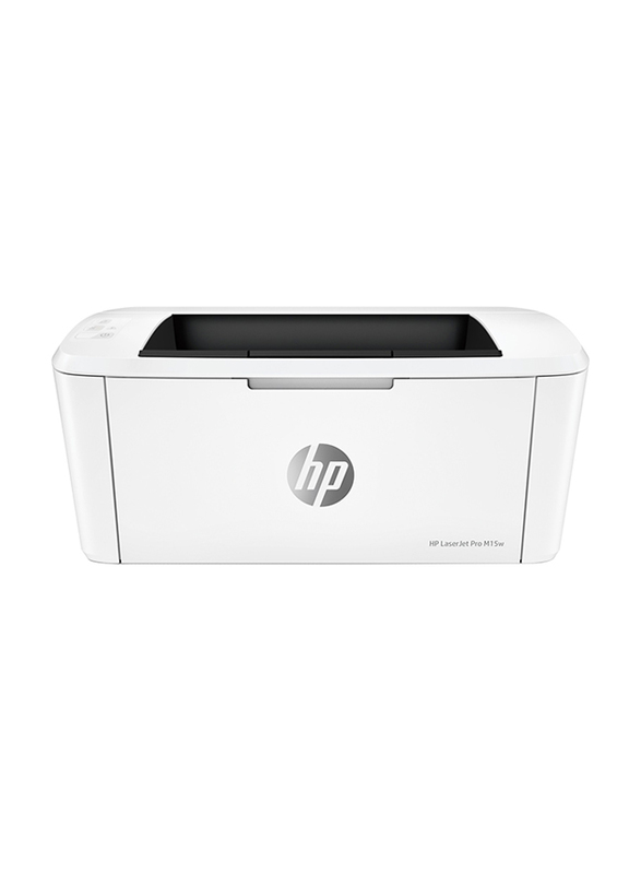 HP LaserJet Pro M15W Black & White Wireless Laser Printer, W2G51A, White