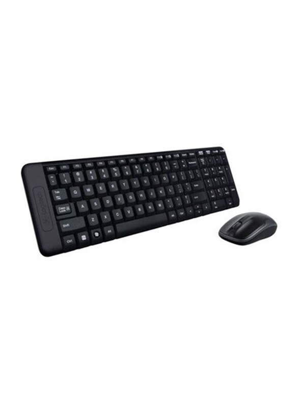 

Logitech Mk220 Wireless English Keyboard and Mouse Combo Set, Black