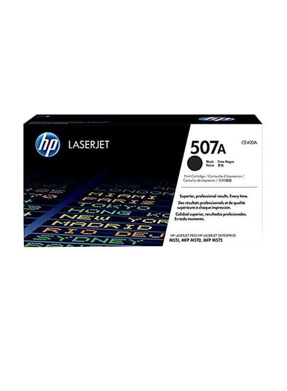 

HP 507A Black Ink Original Laserjet Cartridge, CE400A